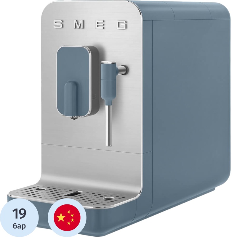 Изображение товара Кофемашина с капучинатором Smeg BCC12SBMEU синяя