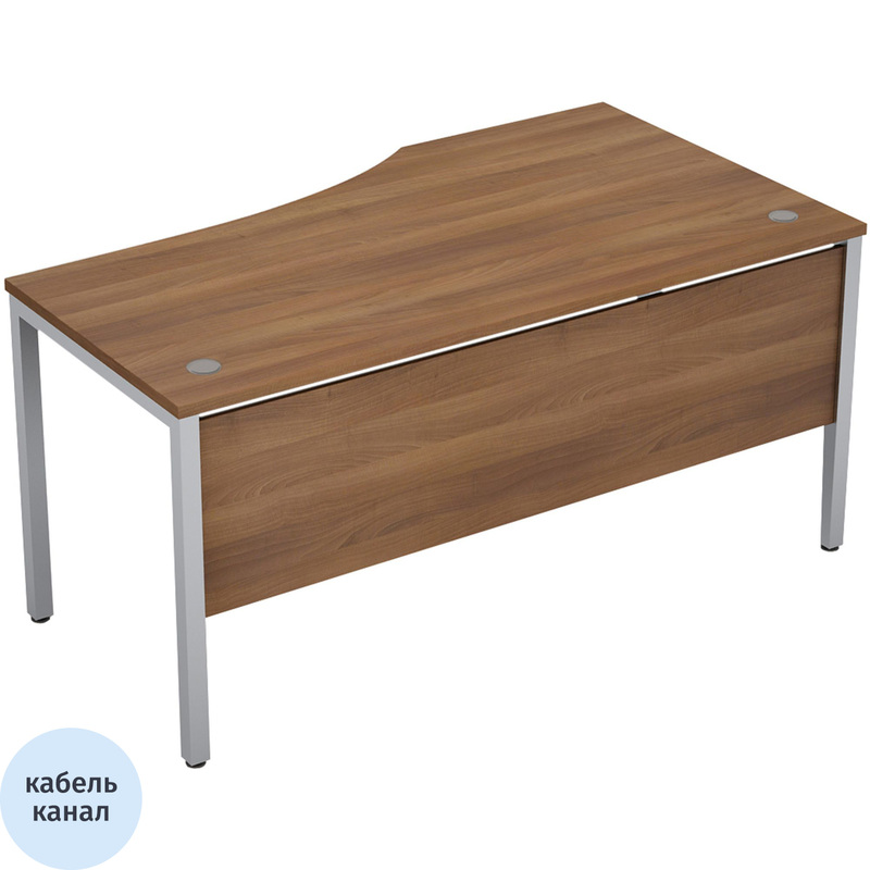 Изображение товара Эргономичный стол Avance 6МД.021 правый с кабель-каналом, размеры 1600х900х750 мм