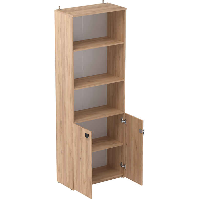 Изображение товара Шкаф для документов Easy to lead Оптима LT полузакрытый дуб крафт золотой 702x367x1997 мм