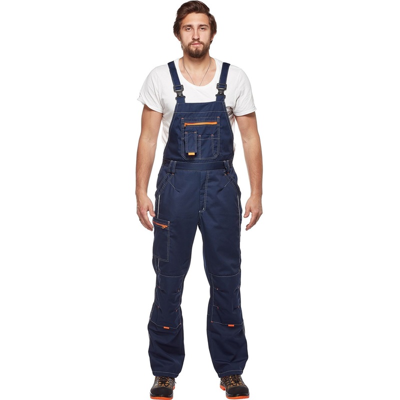 Изображение товара Полукомбинезон рабочий летний мужской синий л34-ПК с карманами