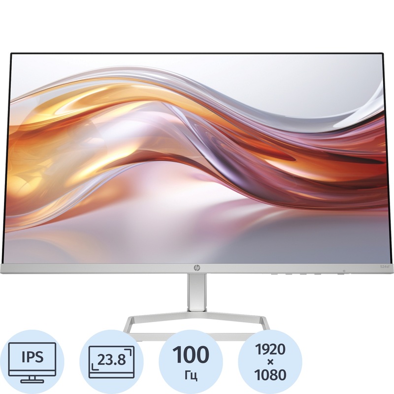 Изображение товара Монитор 23.8" HP Series 5 524sf чёрный/серебристый (94C17AS) Изображение товара Монитор 23.8" HP Series 5 524sf чёрный/серебристый (94C17AS)