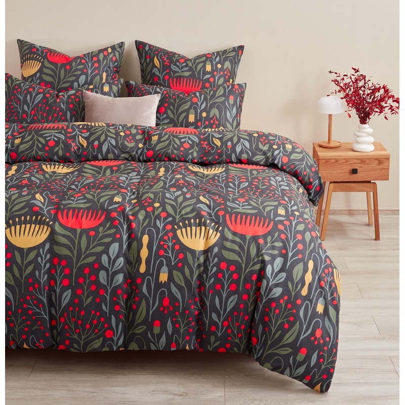 Изображение товара Комплект постельного белья Guten Morgen Floral painting евро бязь 50x70 см