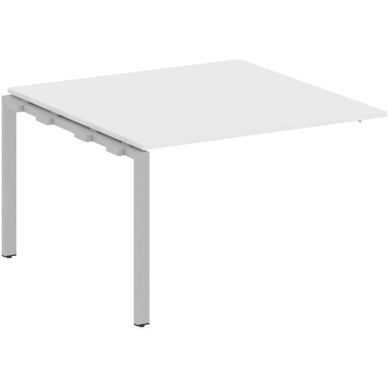 Изображение товара Стол переговоров Metal System Style БП.ППРГ-2 1200x1235x750 мм белый/серый