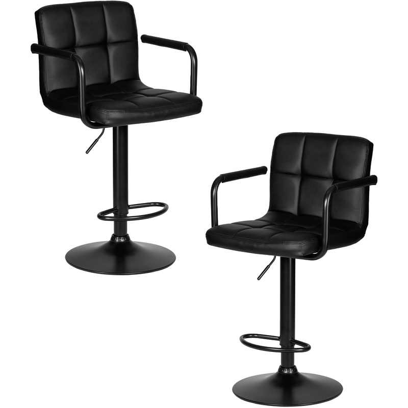 Изображение товара Барный стул LM-5011-N из экокожи и фанеры, черный