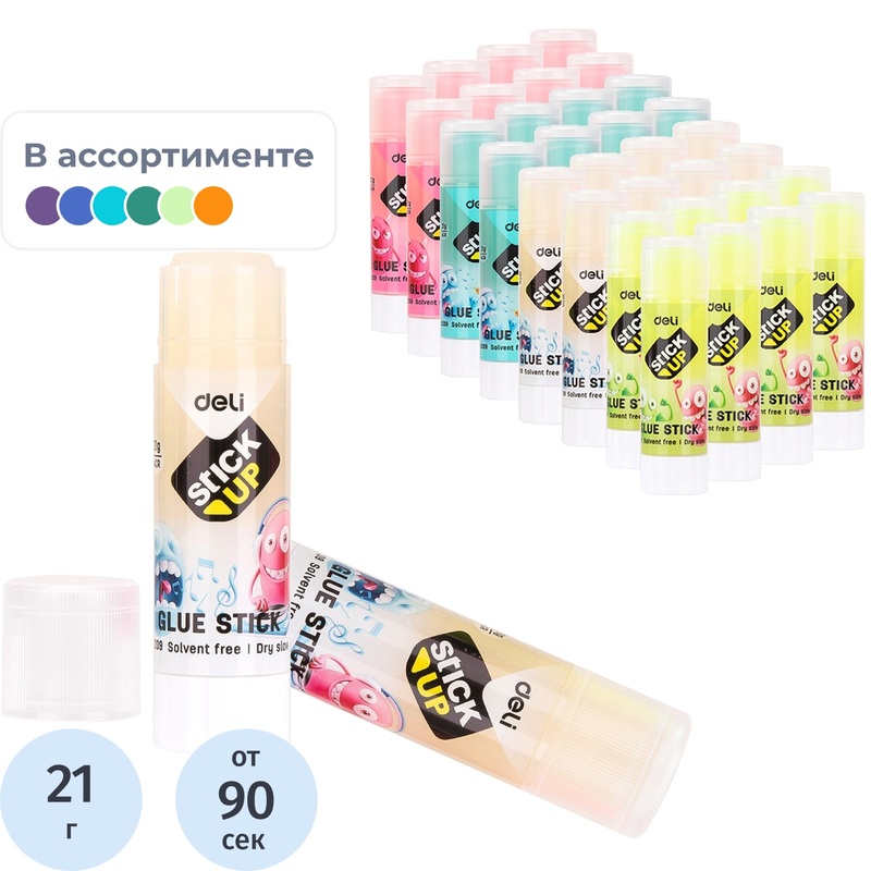 Изображение товара Клей-карандаш школьный Deli 21 г