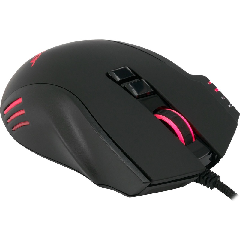 Изображение товара Игровая мышь Acer OMW150 черная с RGB подсветкой 8 кнопок проводная