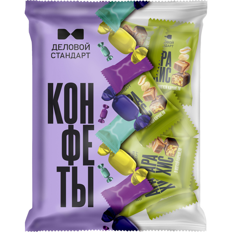 Изображение товара Конфеты глазированные Деловой Стандарт с арахисом в мягкой карамели 700 г Россия