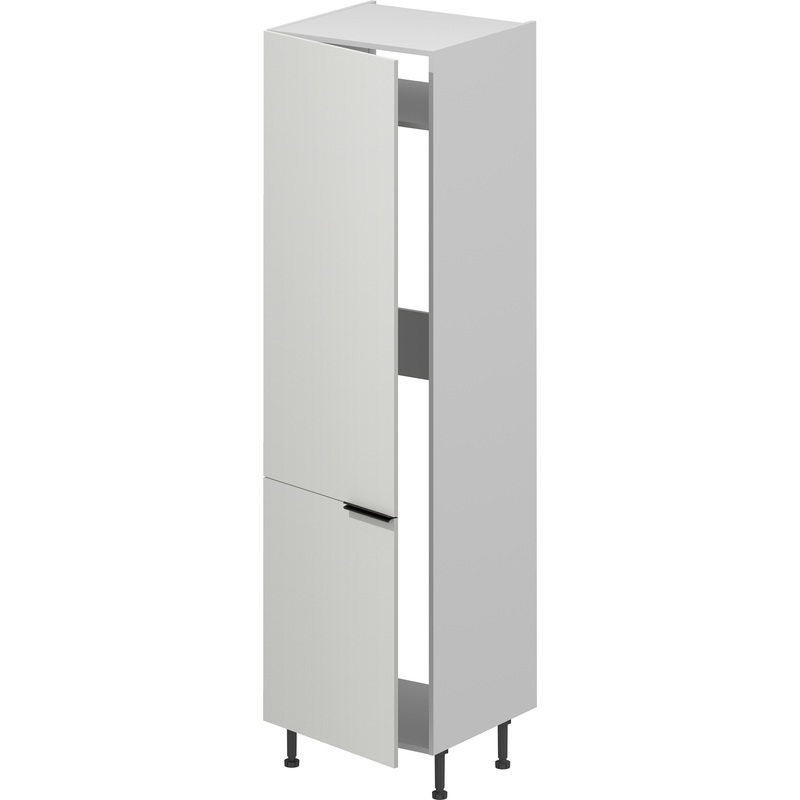 Изображение товара Шкаф кухонный (колонка) под холодильник VOK TH_204_60 (белый альпийский/белый шагрень, 600х560х2190 мм)