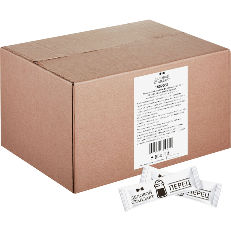 Изображение товара Перец черный молотый порционный Деловой Стандарт 5000 штук по 0.3 г, Россия