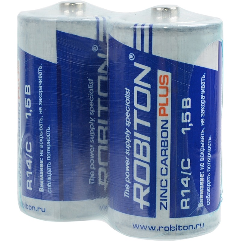 Изображение товара Батарейка C LR14 Robiton Plus (2 штуки в упаковке)