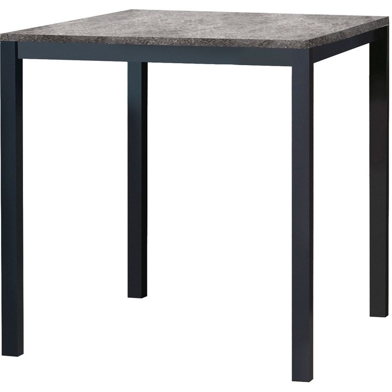 Изображение товара Обеденный стол Клинт квадратный 80x80 см в стиле солино тёмный чёрный
