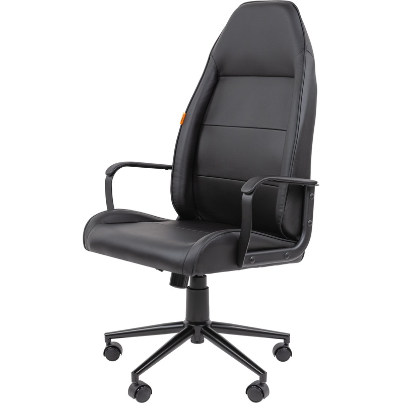 Изображение товара Офисное кресло для руководителя Chairman CH941 черное из экокожи металл