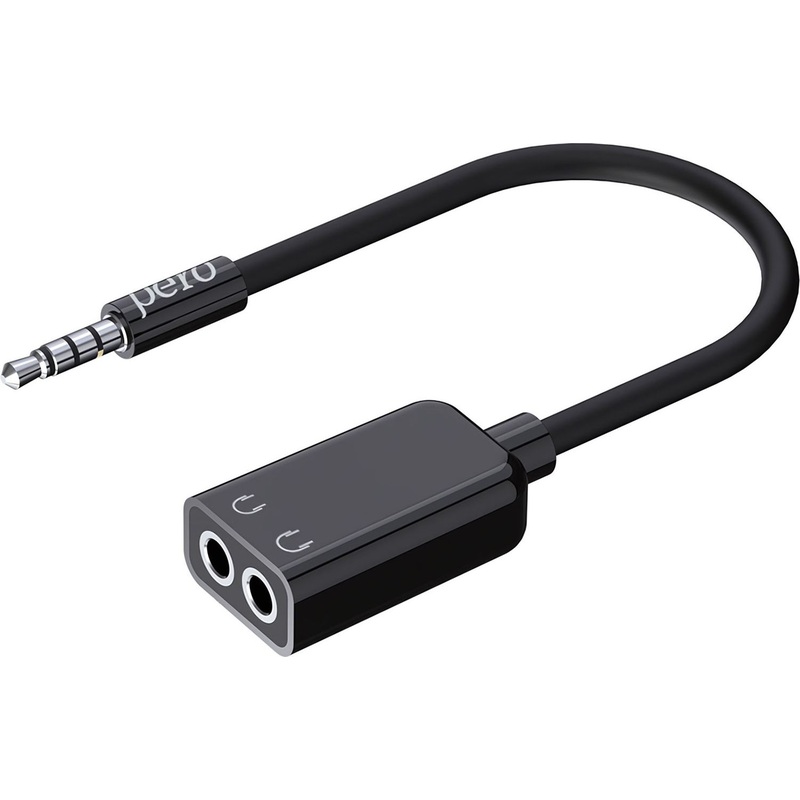 Изображение товара Переходник Pero mini-jack 3.5 мм - mini-jack 3.5 мм 0.1 метра