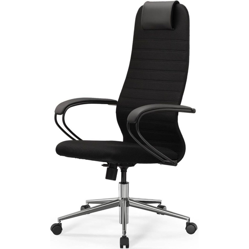 Изображение товара Кресло для руководителя Ergolife SU-B-8 чёрное (ткань/экокожа)