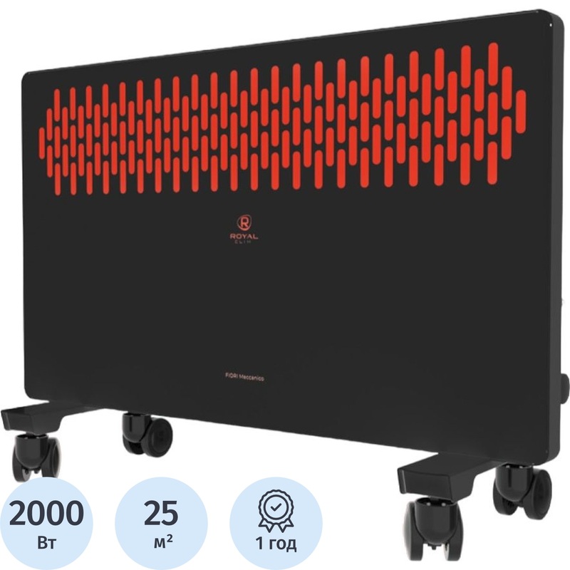 Изображение товара Конвектор Royal Clima REC-FRBR2000M черный 2000 Вт напольный и настенный