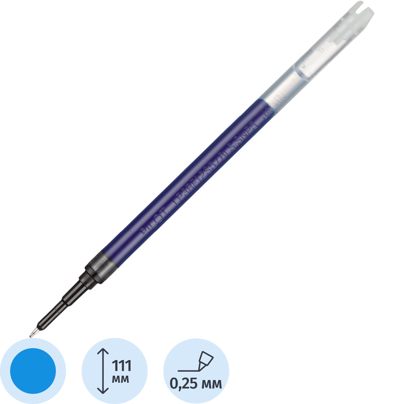 Изображение товара Гелевый стержень Pilot BLS-SNP5 синий 111 мм, 0.25 мм линия для ручек