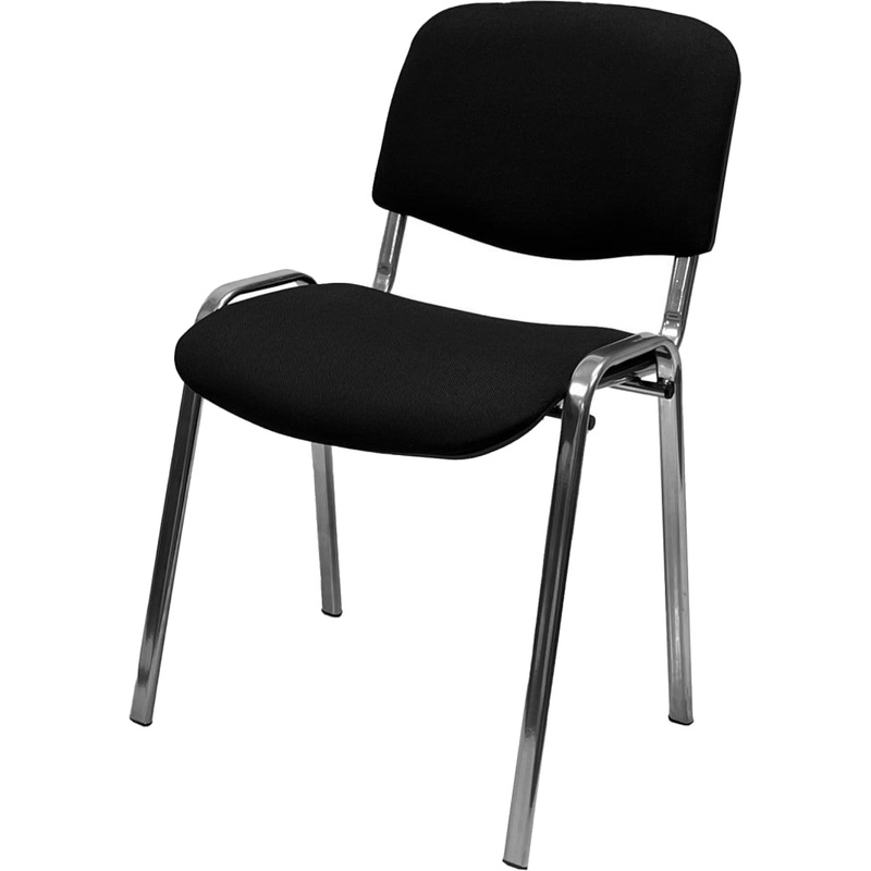 Изображение товара Стул офисный Easy Chair ИЗО РС 01.00.10 чёрный ткань металл с имитацией под хром (1905631)
