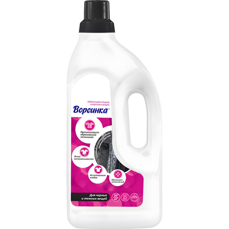 Изображение товара Гель для стирки Невская косметика Ворсинка для черных тканей 1.2 л