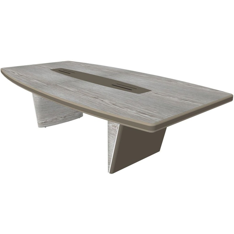 Изображение товара Конференц-стол New.Tone Nt-280 дуб серебристый/стоун 2800x1400 мм