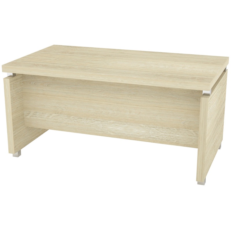 Изображение товара Офисный стол руководителя Комус Мебель Easy Director дуб шамони светлый 1600х900х780 мм