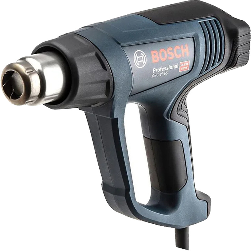 Изображение товара Фен строительный (термопистолет) Bosch GHG 23-66 06012A6301 2300 Вт 500 л/с 650 С с регулировкой температуры (насадки в комплекте)