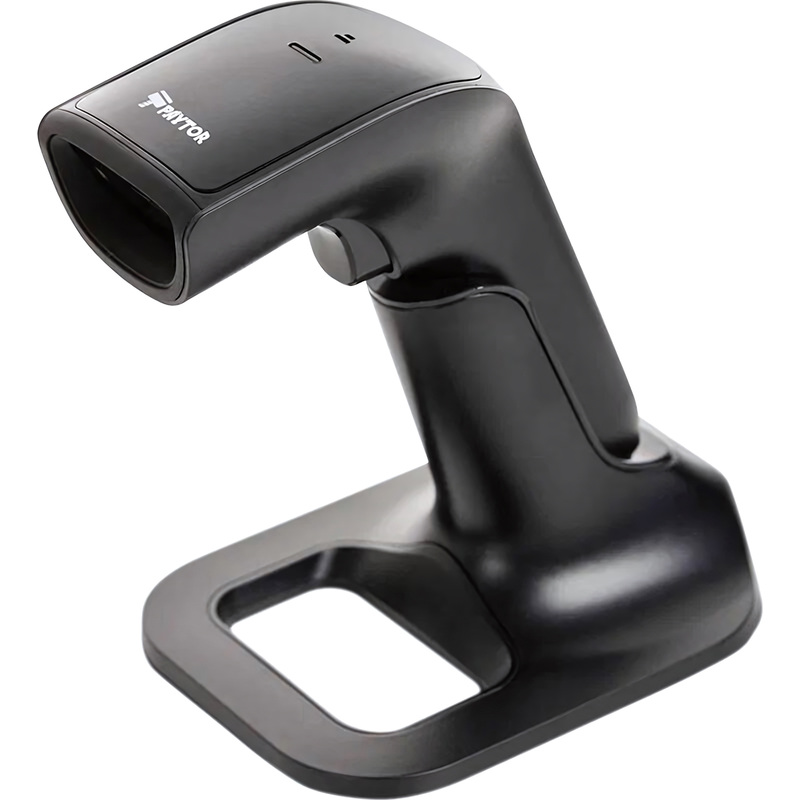 Изображение товара Беспроводной 2D штрих-код сканер PayTor ES-1007 Black с подставкой