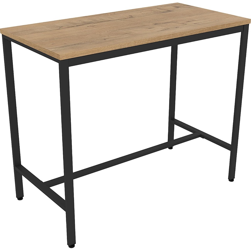 Изображение товара Барный стол Престо-100-60 teakwood 1200х600х1000 мм на металлическом каркасе