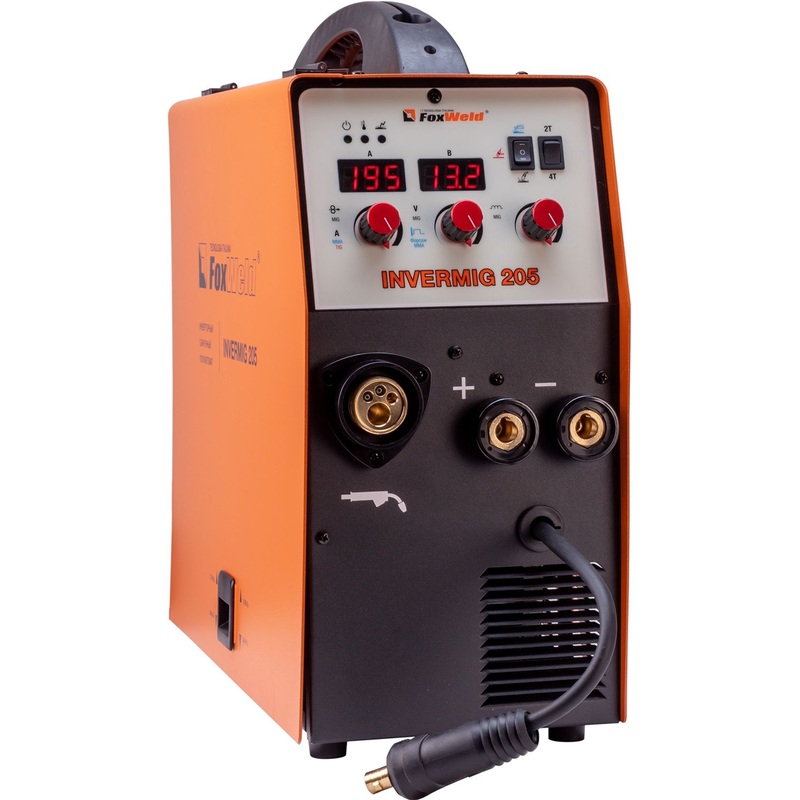 Изображение товара Сварочный инверторный полуавтомат Foxweld Invermig 205 200 А MIG/MAG TIG MMA
