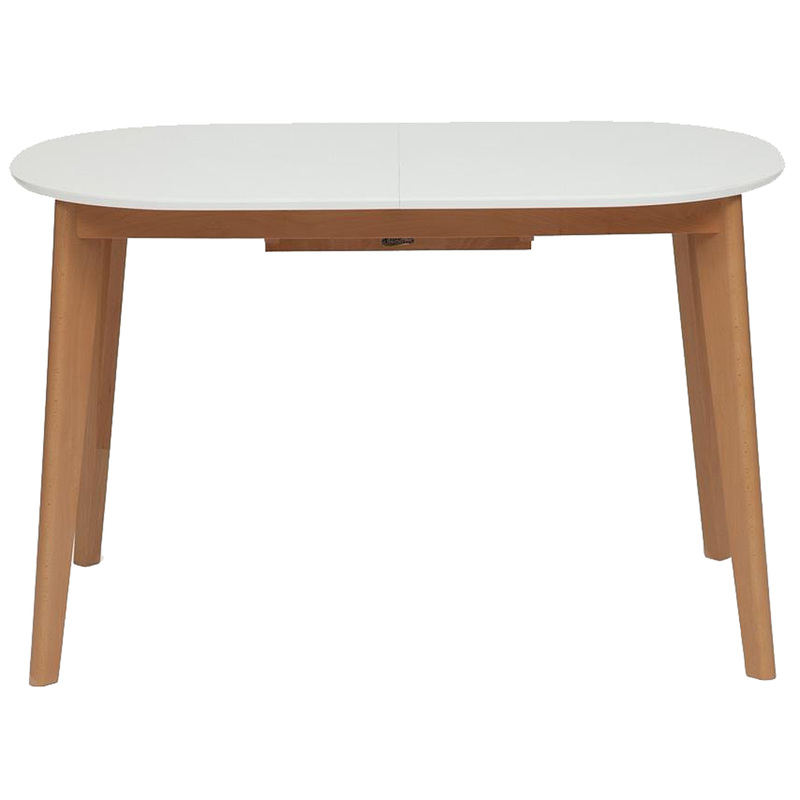 Изображение товара Раскладной обеденный стол Bosco белый и натуральный 1500х800 мм