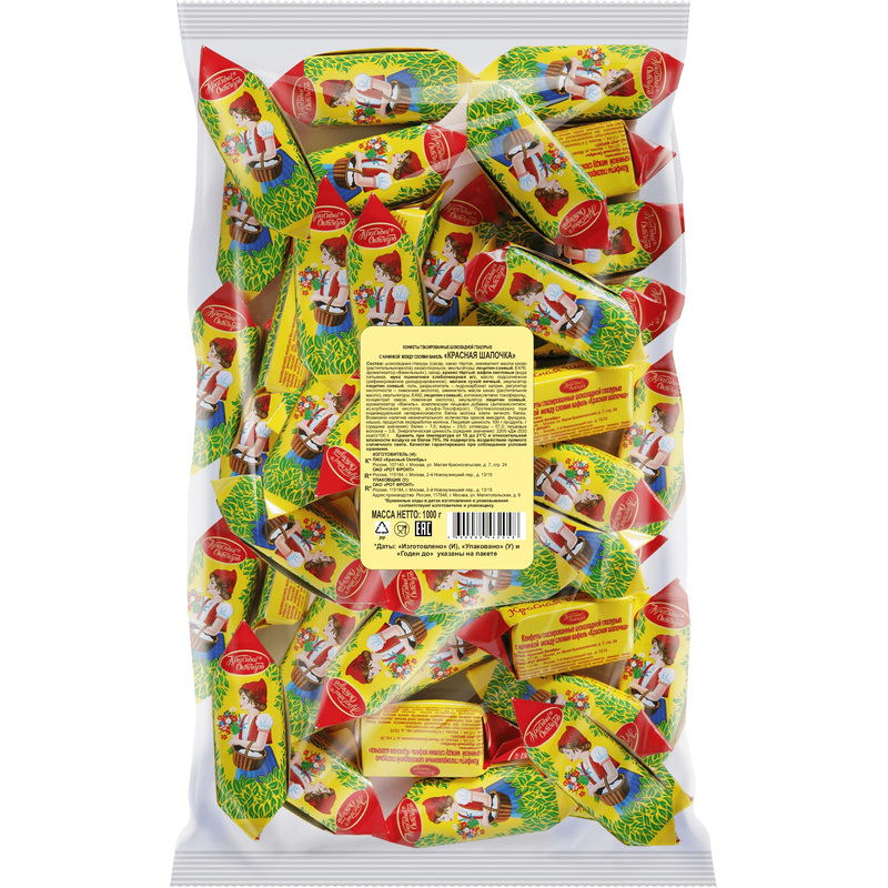 Изображение товара Конфеты шоколадные Красный Октябрь Красная шапочка 1 кг вкусное сладкое лакомство
