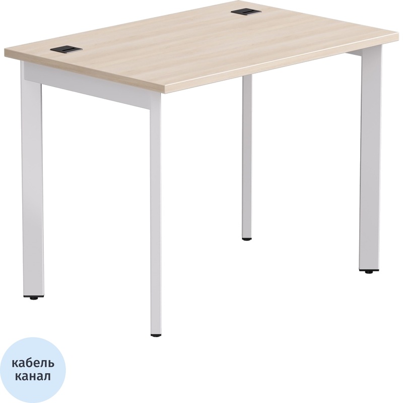 Изображение товара Стол прямой EVO 254S001DY9003 (дуб соната/белый, 980х670х755 мм)