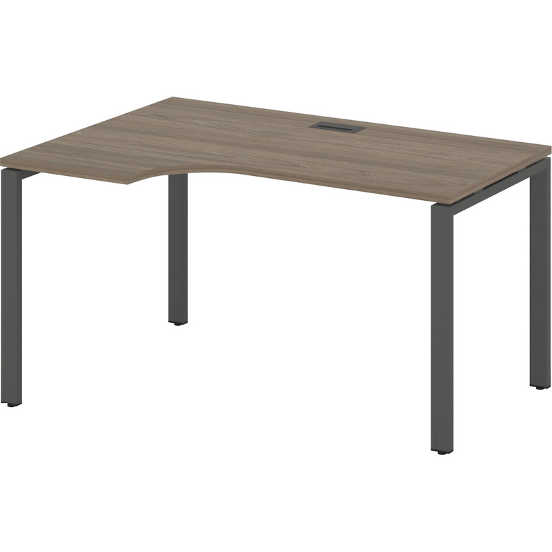 Изображение товара Эргономичный письменный стол SN-6P.SPA-002(L) с кабель-каналом и регулируемыми опорами