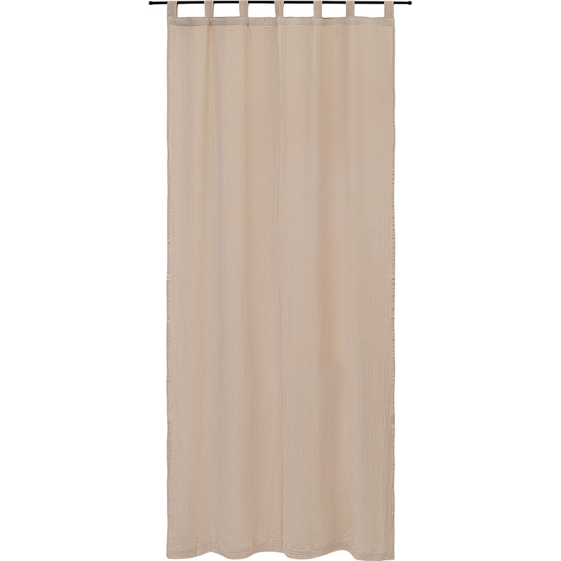Изображение товара Штора Tkano Essential 150x290 см бежевая из муслина для гостиной и спальни