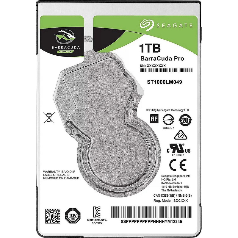Изображение товара Жесткий диск Seagate BarraCuda Pro 1 ТБ 2.5 SATA III 7200 rpm