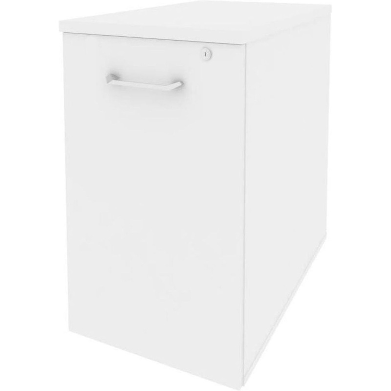 Изображение товара Тумба приставная Onix O.VTPO-1.7 с центральным замком белый бриллиант