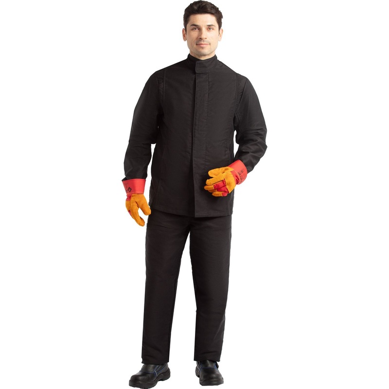 Изображение товара Жаростойкий летний рабочий костюм для сварщиков 56-58 рост черный