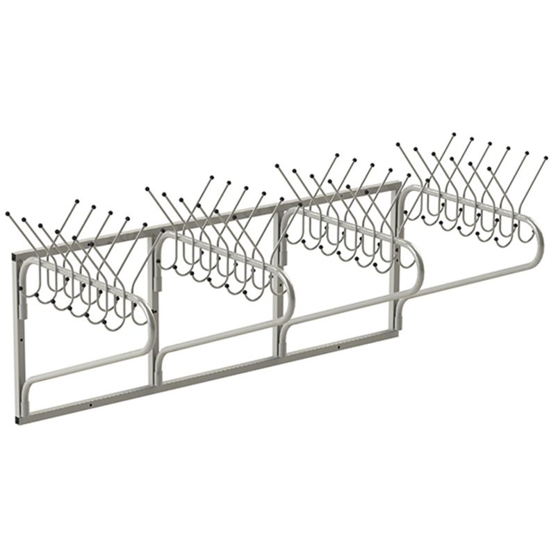 Изображение товара Вешалка настенная поворачивающаяся для школ с 48 крючками
