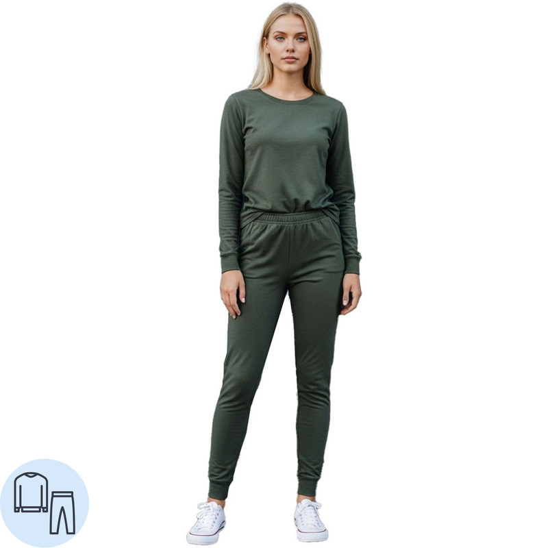 Изображение товара Бельё нательное женское летнее трикотажное хлопок оливковое (размер 64-66, рост 170-176)