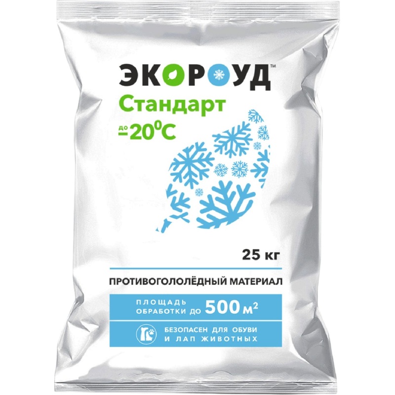 Изображение товара Реагент противогололёдный Экороуд Стандарт мешок 25 кг до -20С