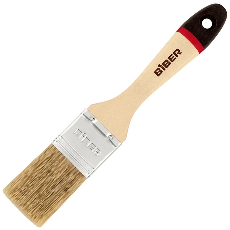 Изображение товара Кисть малярная плоская Бибер Суприм 31133 из натуральной щетины 38х14 мм с деревянной рукояткой (тов-002015) Изображение товара Кисть малярная плоская Бибер Суприм 31133 из натуральной щетины 38х14 мм с деревянной рукояткой (тов-002015)