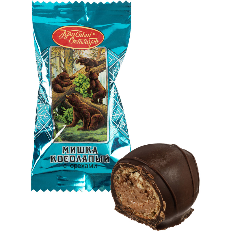 Изображение товара Конфеты шоколадные Мишка косолапый 2 кг с ореховой начинкой