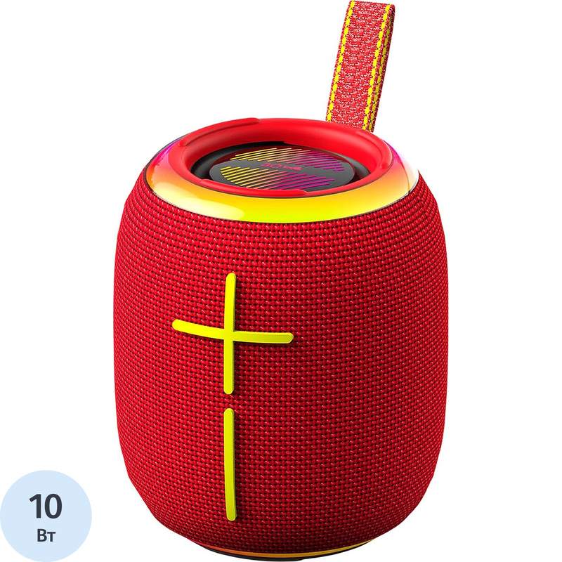 Изображение товара Акустическая система BQ PBS4005 красная с подсветкой и Bluetooth 5.3