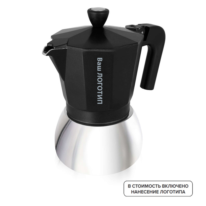 Изображение товара Кофеварка гейзерная Arabica 300 мл с индивидуальной гравировкой