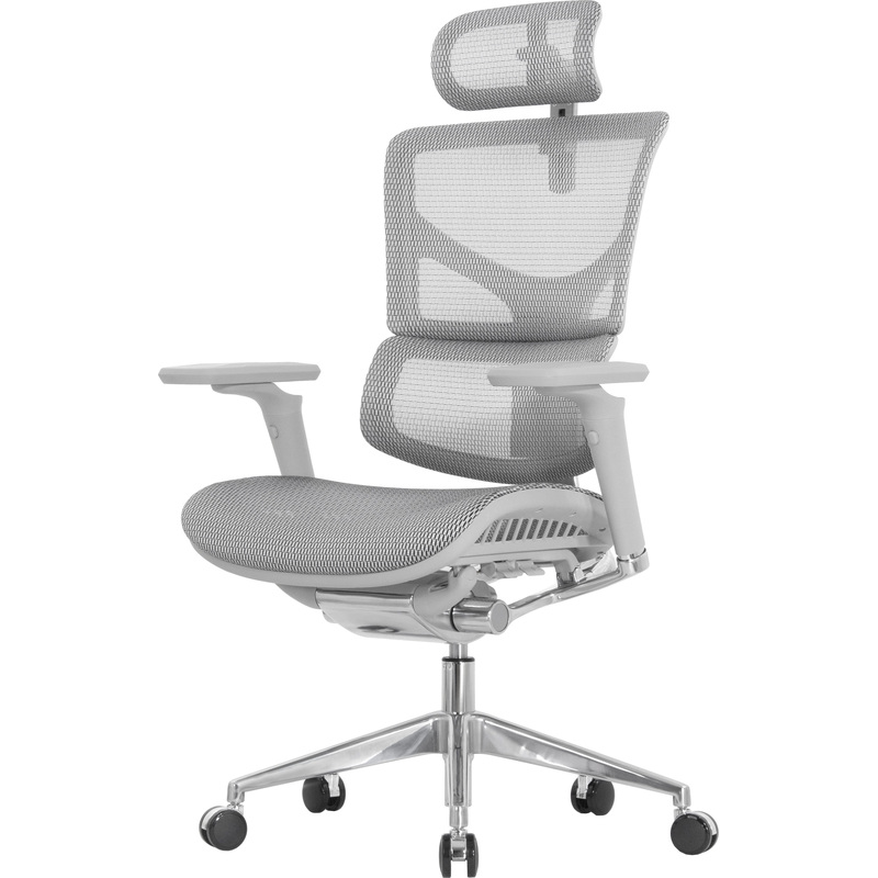 Изображение товара Эргономичное офисное кресло Falcon SAIL белое с регулируемыми подлокотниками и подголовником