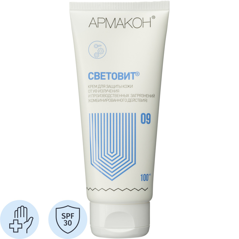 Изображение товара Защитный крем Армакон Световит SPF 30 100 мл для защиты кожи