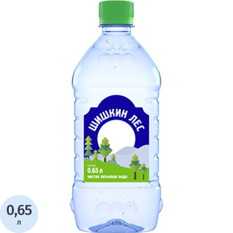 Изображение товара Вода питьевая негазированная Шишкин Лес 0.65 л для спорта и повседневного использования