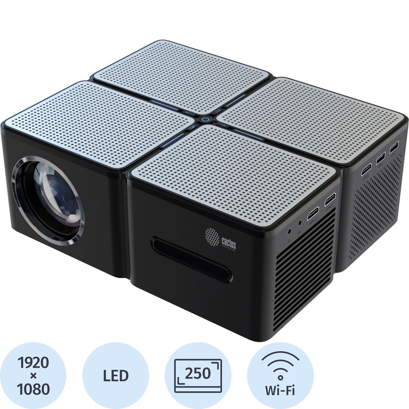 Изображение товара Проектор Cactus CS-PRO.03B Full HD LCD Bluetooth Wi-Fi Android TV