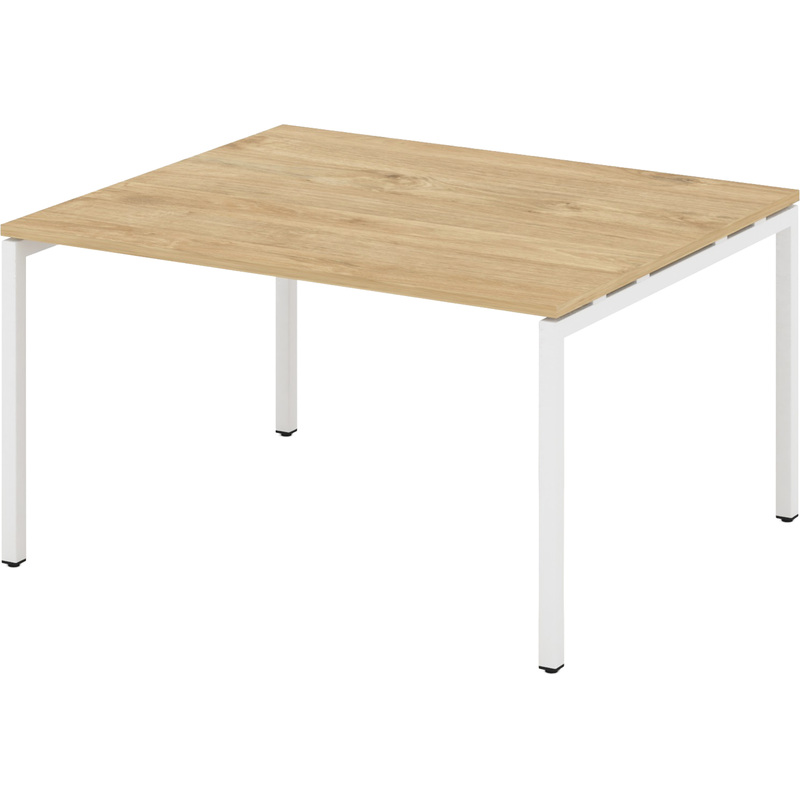 Изображение товара Стол для переговоров Style Project SN-4P.SPRG-033.3 тиквуд светлый/белый 1380х1180х750 мм