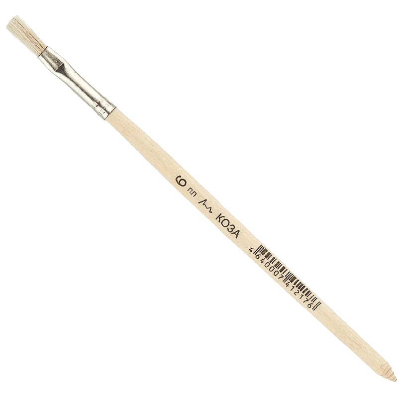 Изображение товара Кисть Комус Класс (№1 School) плоская коза №6