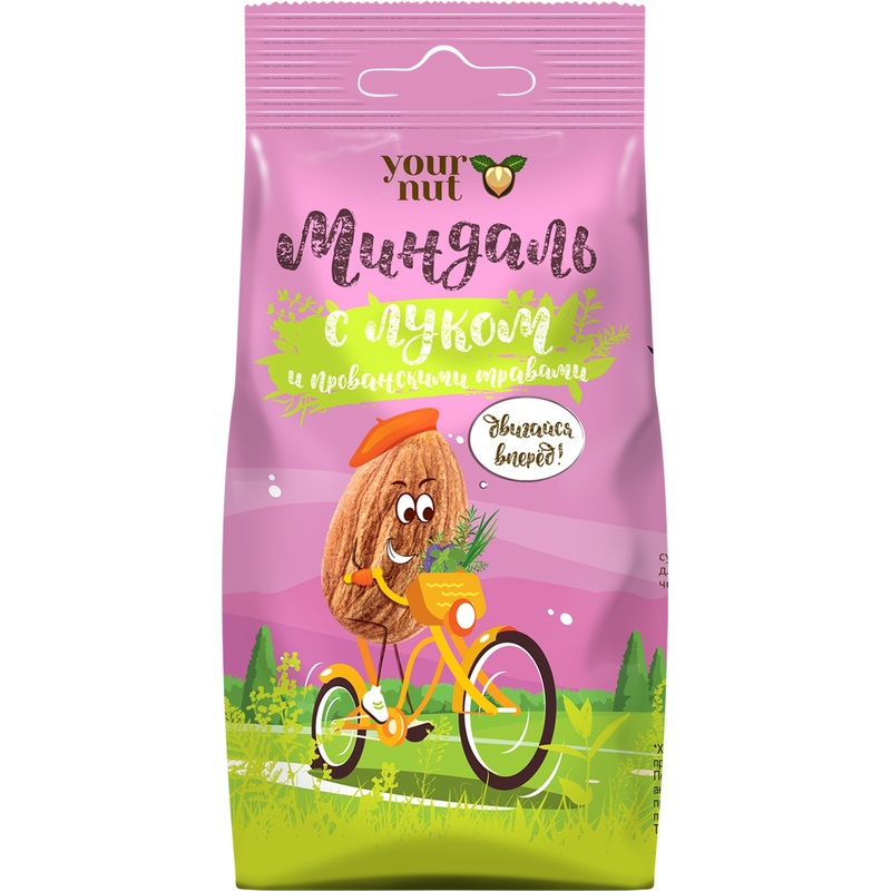 Изображение товара Миндаль Your Nut жареный очищенный соленый с луком и прованскими травами 80 г
